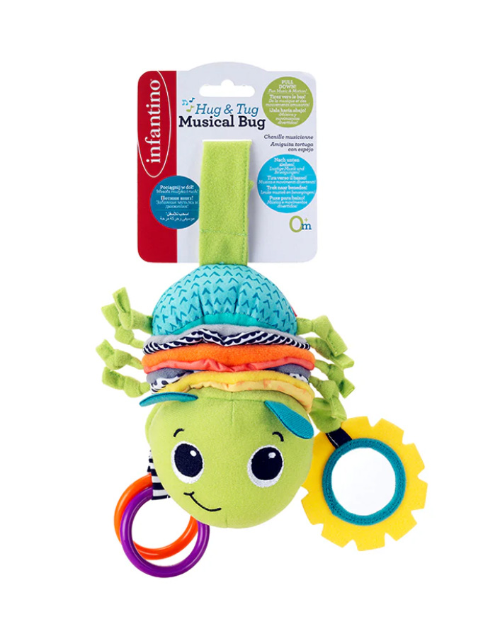 Baby soft toy, Infantino, With music, Caterpillar