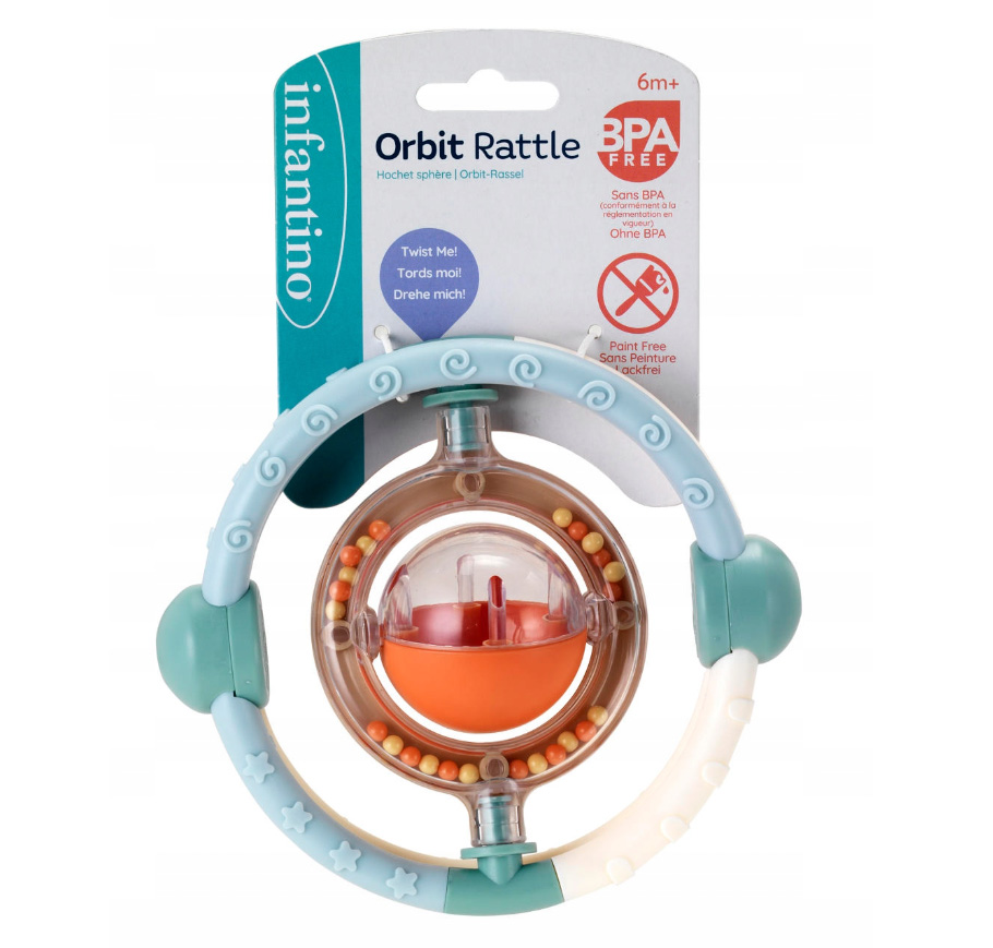 Rattle, Infantino, Orbit soft colors