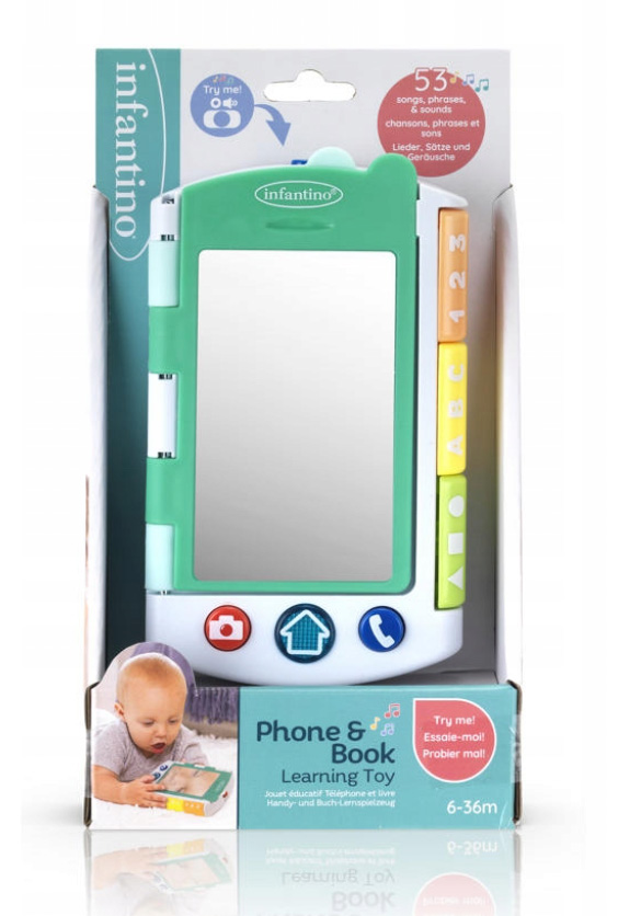 Interactive book with sounds, Infantino, Telephone
