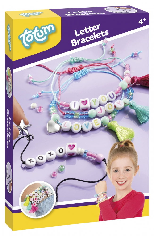 Creative kit, Totum, DIY letter bracelets
