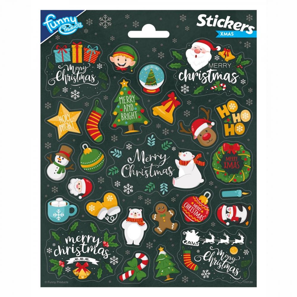 Stickers, Totum, Christmas, 26 pieces