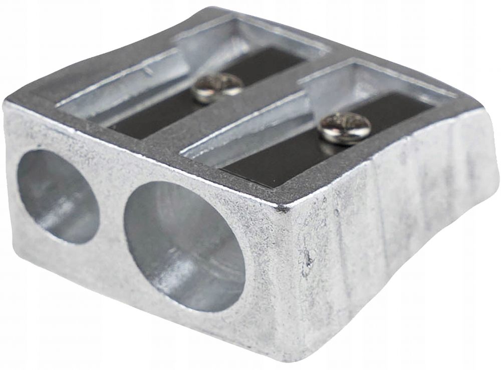 Double metal sharpener, Astra, Metal, Silver