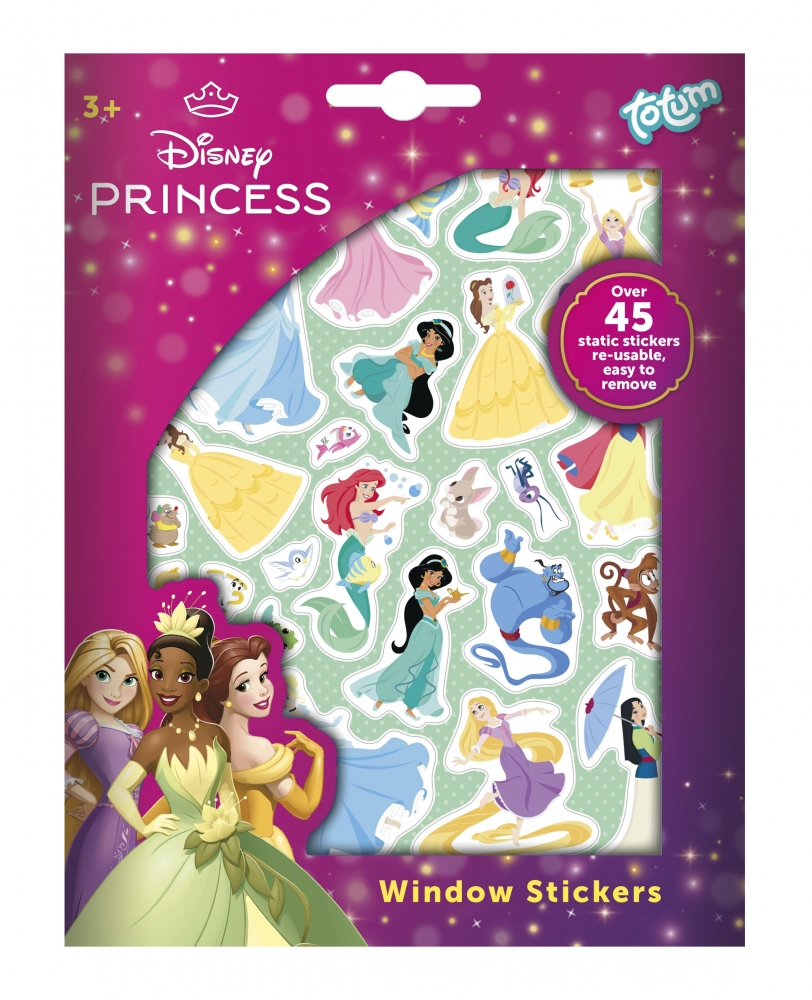 Creative set, Totum, Disney Princess, Glass stickers, 45 pieces