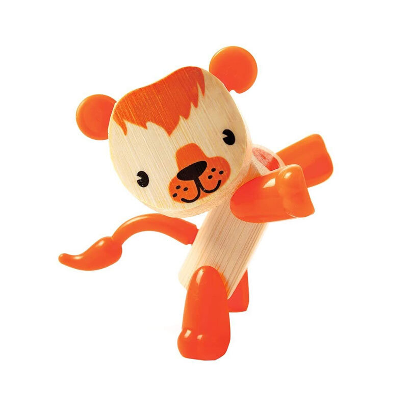 Children′s bamboo toy, Hape, Mini animals, Lion