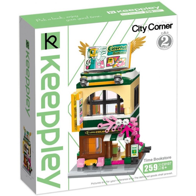 Constructor, Qman, Keeppley, Bookstore, 259 parts