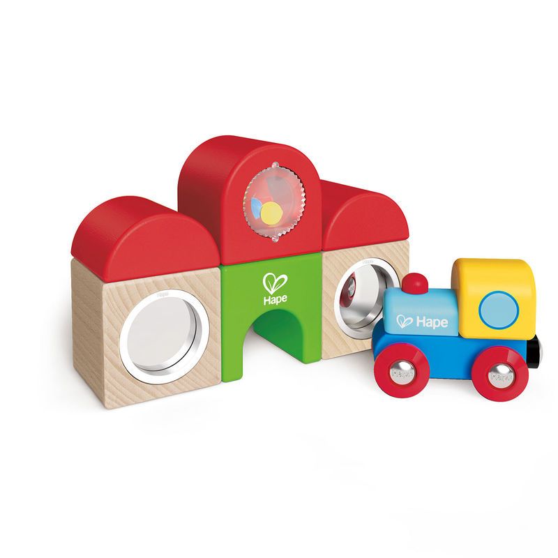 Wooden set, Hape, Cube station, 5 pieces