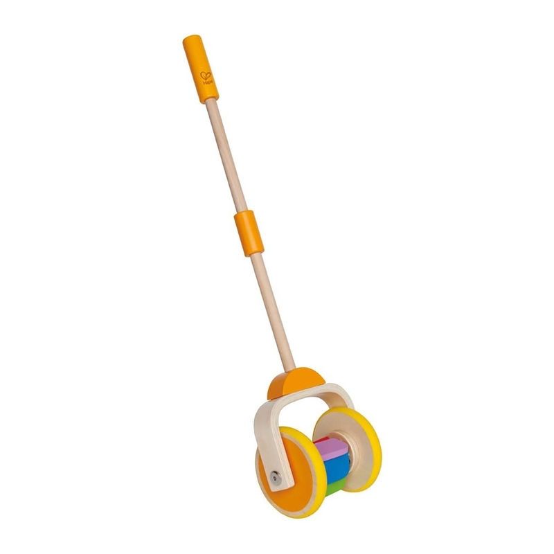 Wooden push toy, Hape, Rainbow