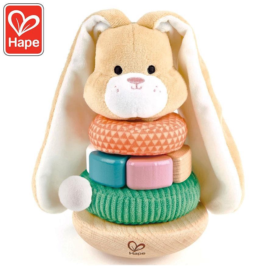 Hape Wooden Stacking Cone, Bunny