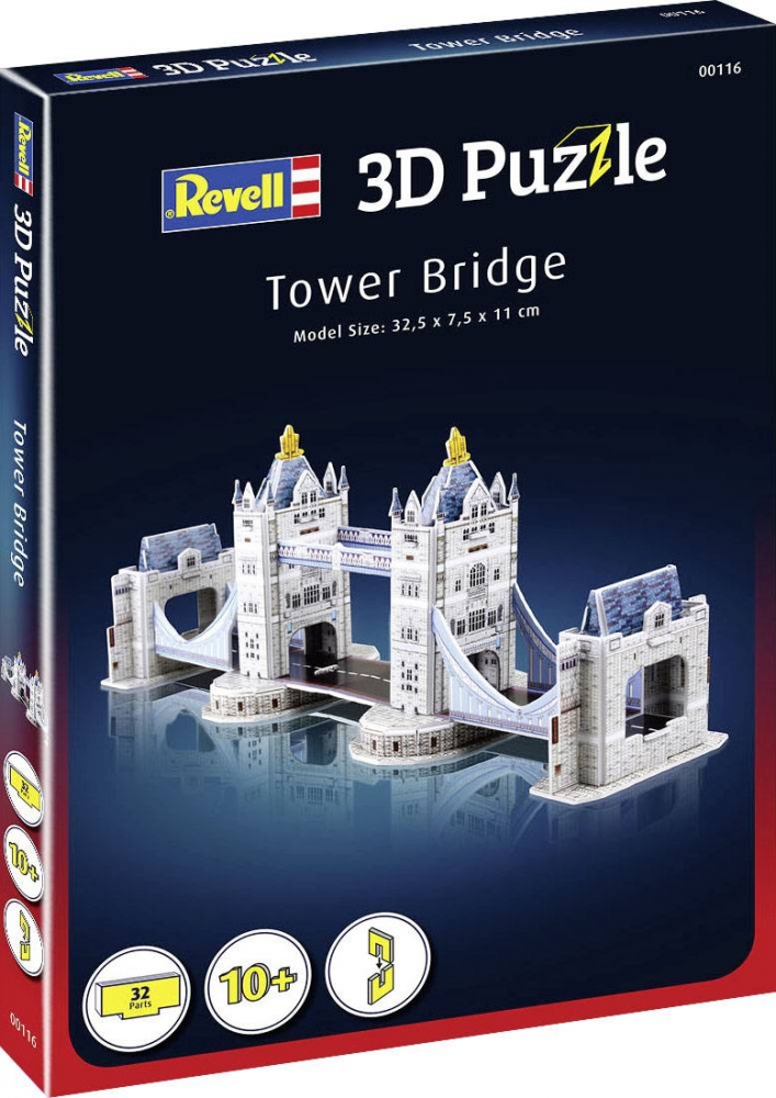 Mini Puzzle, Revell, Tower Bridge 3D, 32 Pieces