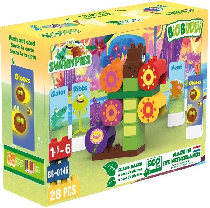 Constructor, BioBuddi, Swampies, Dragon, 28 pieces