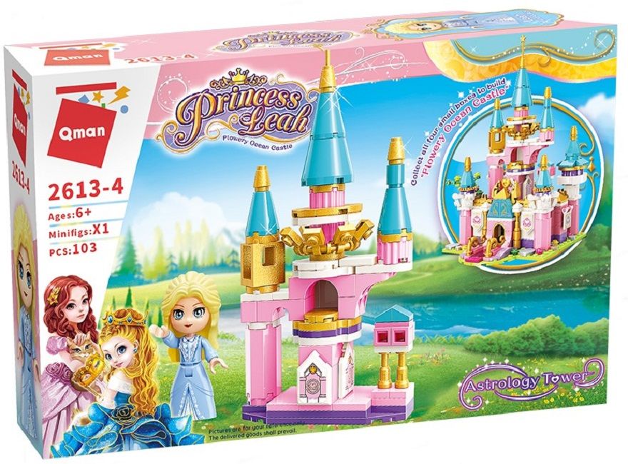 Constructor, Qman, Color Ocean Castle, Astrology Tower, 103 pieces