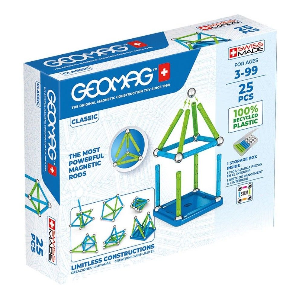 Magnetic constructor, Geomag, Classic 275, 25 parts