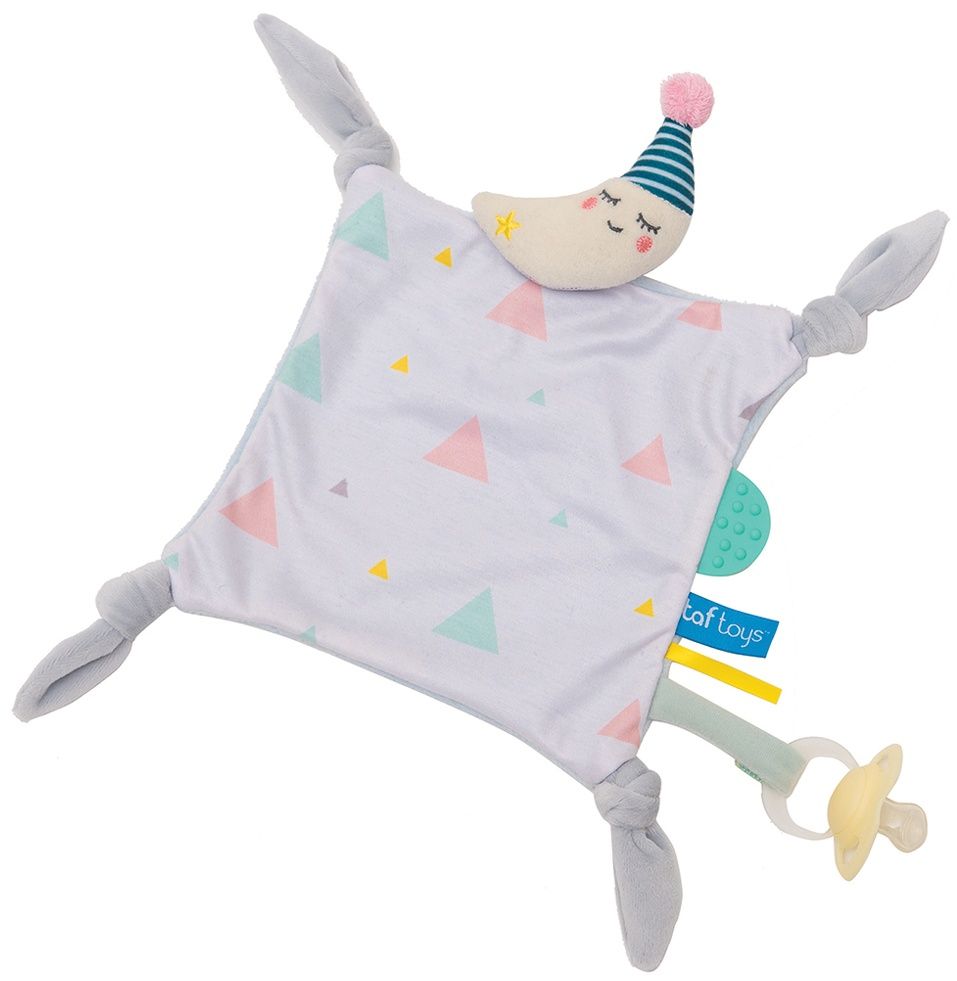 Soft cuddly towel, Taf Toys, Mini Moon, 30 x 30 cm