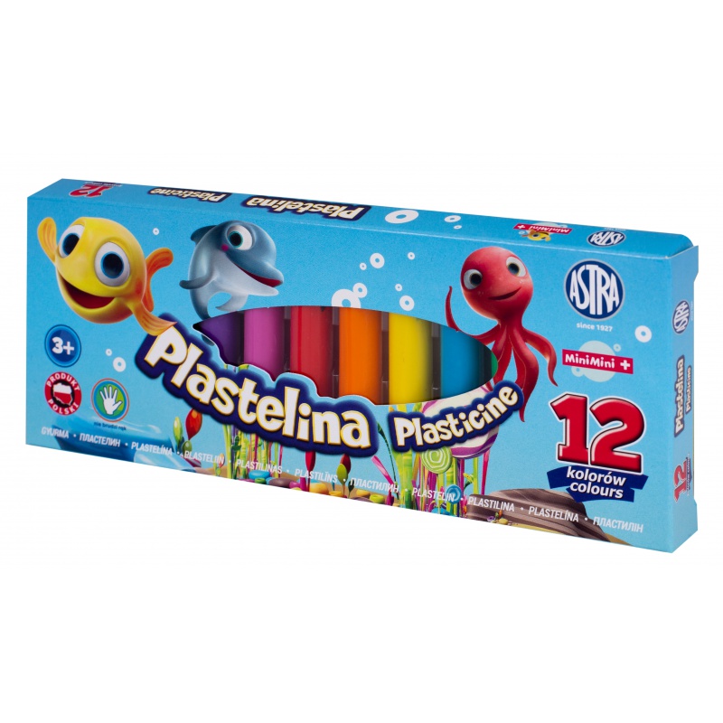 Pupil plasticine, Astra, Mini Mini, 12 colors