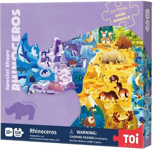 Puzzle, Toi World, Rhinoceros, 526 pieces