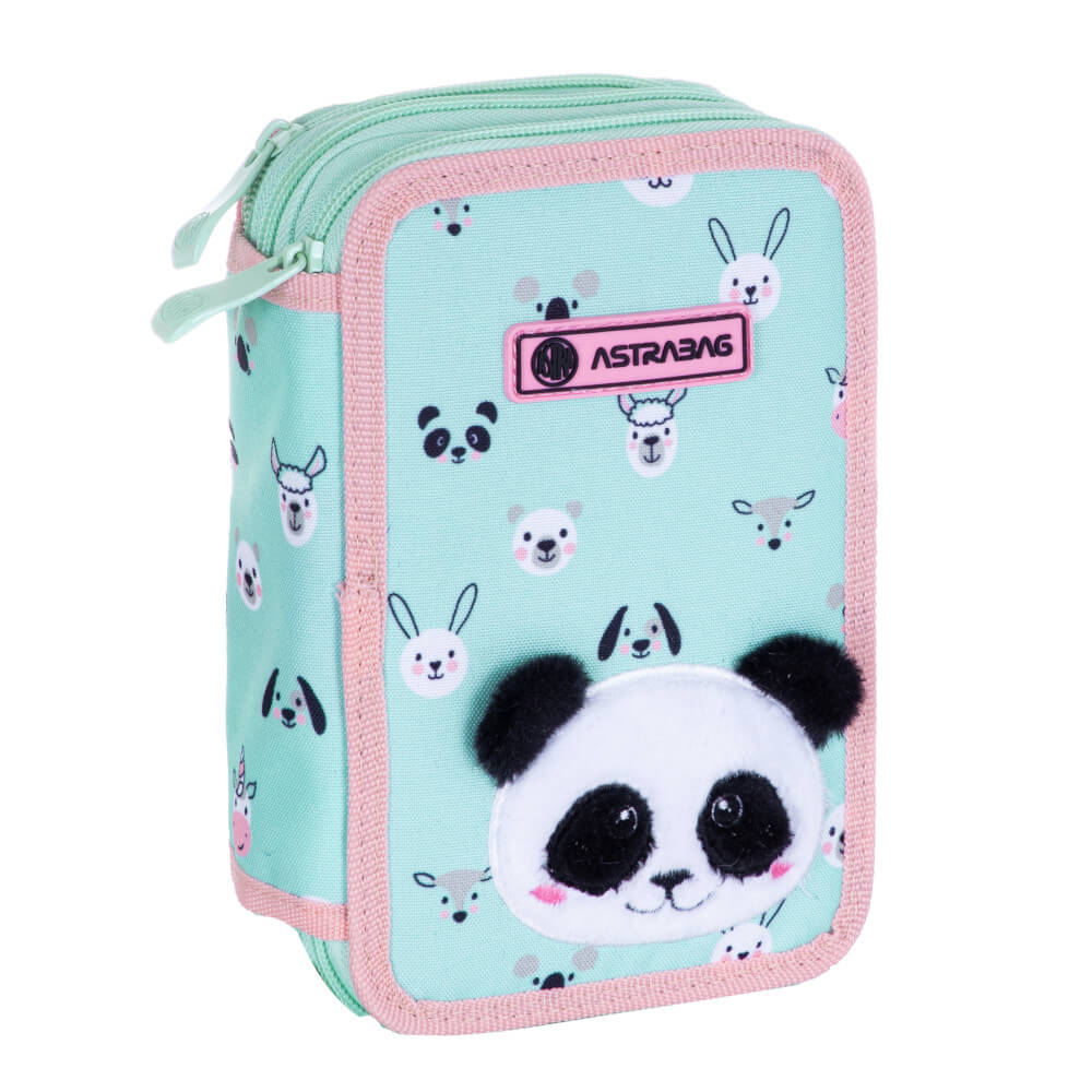 School kit with accessories, Astra, Panda, 20.5 x 13 x 6 cm