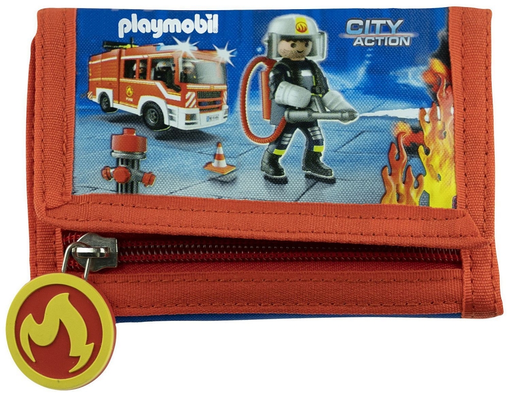 Children′s wallet PL-05 Playmobil Fire station