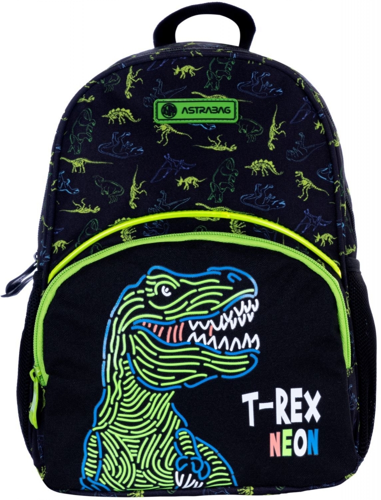 Children′s backpack, Astra, T-Rex Neon, 32 x 22 x 10 cm