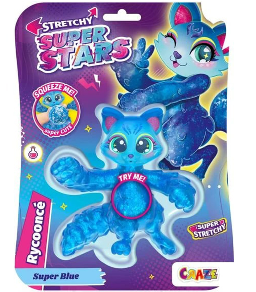 Collectible Figure, Craze, Superstars, Stretchable Creatures, Rycoonce