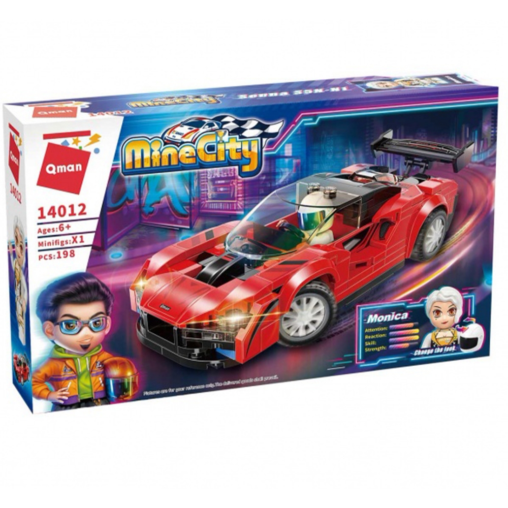 Constructor, Qman, MineCity, Car, Senna S5N-N1, 198 parts