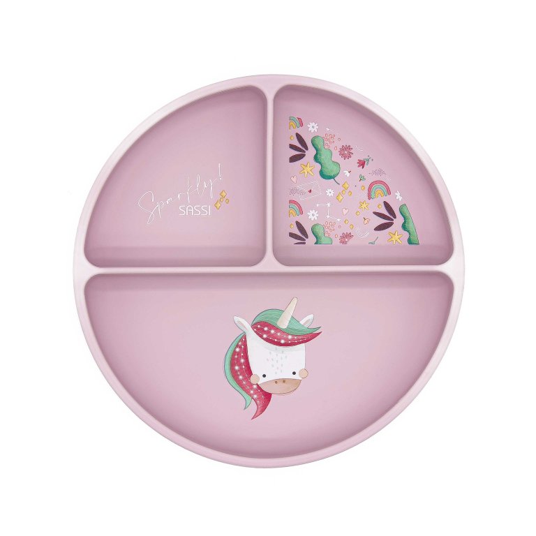 Silicone vacuum feeding plate, Sassi, Unicorn