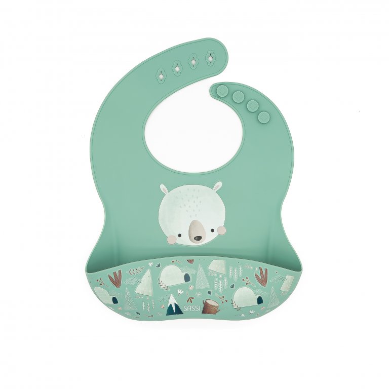 Silicone bib, Sassi, Fox