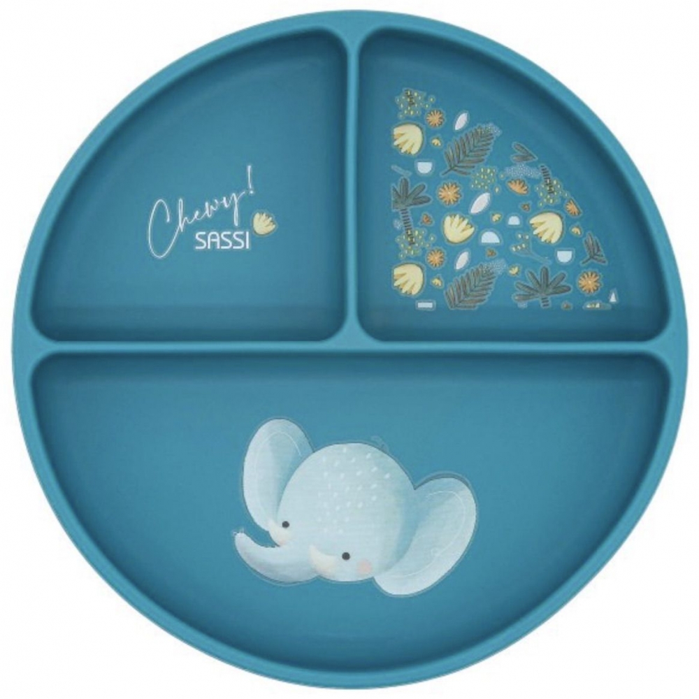 Silicone vacuum feeding plate, Sassi, Elephant