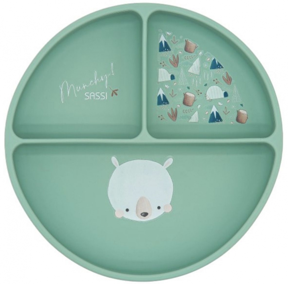 Silicone vacuum feeding plate, Sassi, Bear