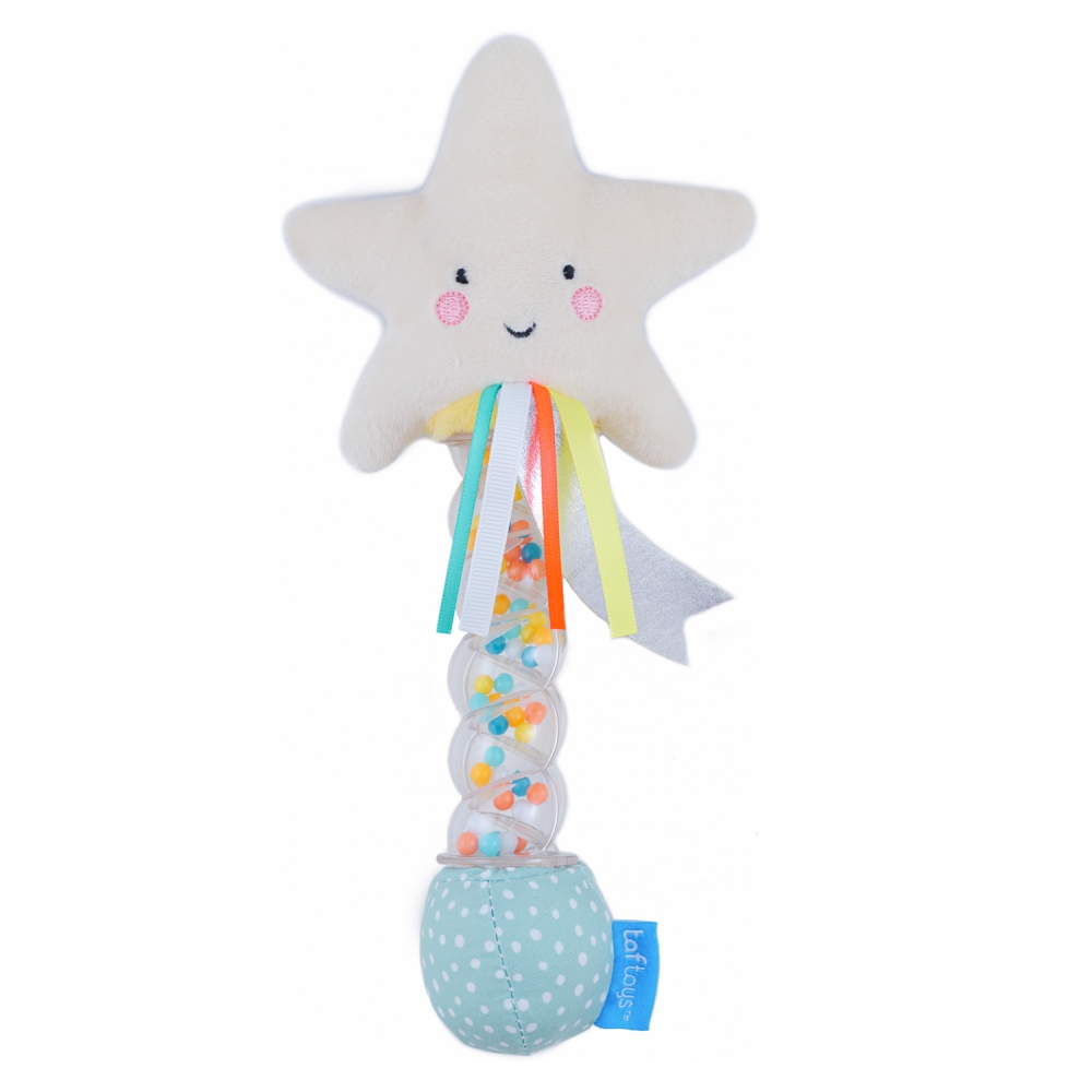 Baby soft rattle on a stick, Taf Toys, Star, 20 cm