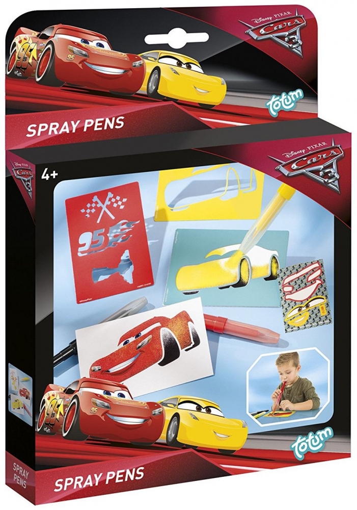 Creative kit, Totum, Cars 3, Decorate yourself with a spray pen