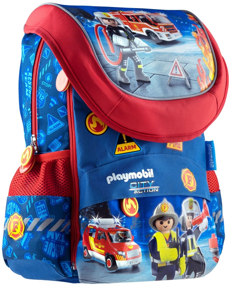 Children′s backpack PL-02 Playmobil Fire station