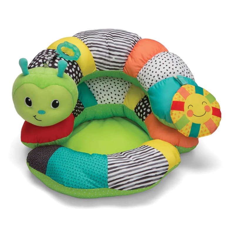 Baby pillow, Infantino, 2 in 1, For tummy time and sitting, Caterpillar