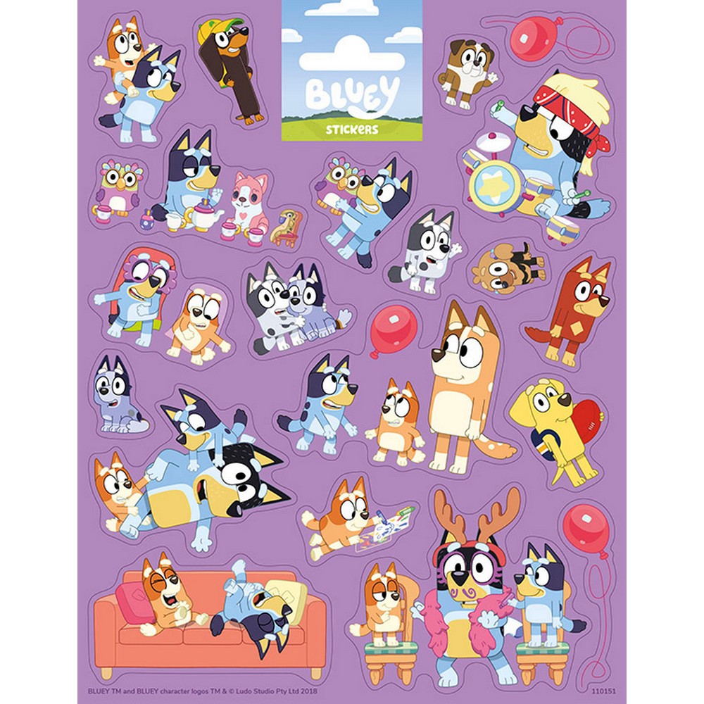 Sticker set, Totum, Bluey