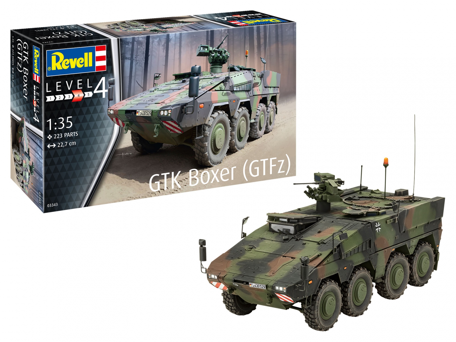 Buildable model, Revell, GTK Boxer GTFz, 223 parts ᐉ — mbgtoys.com