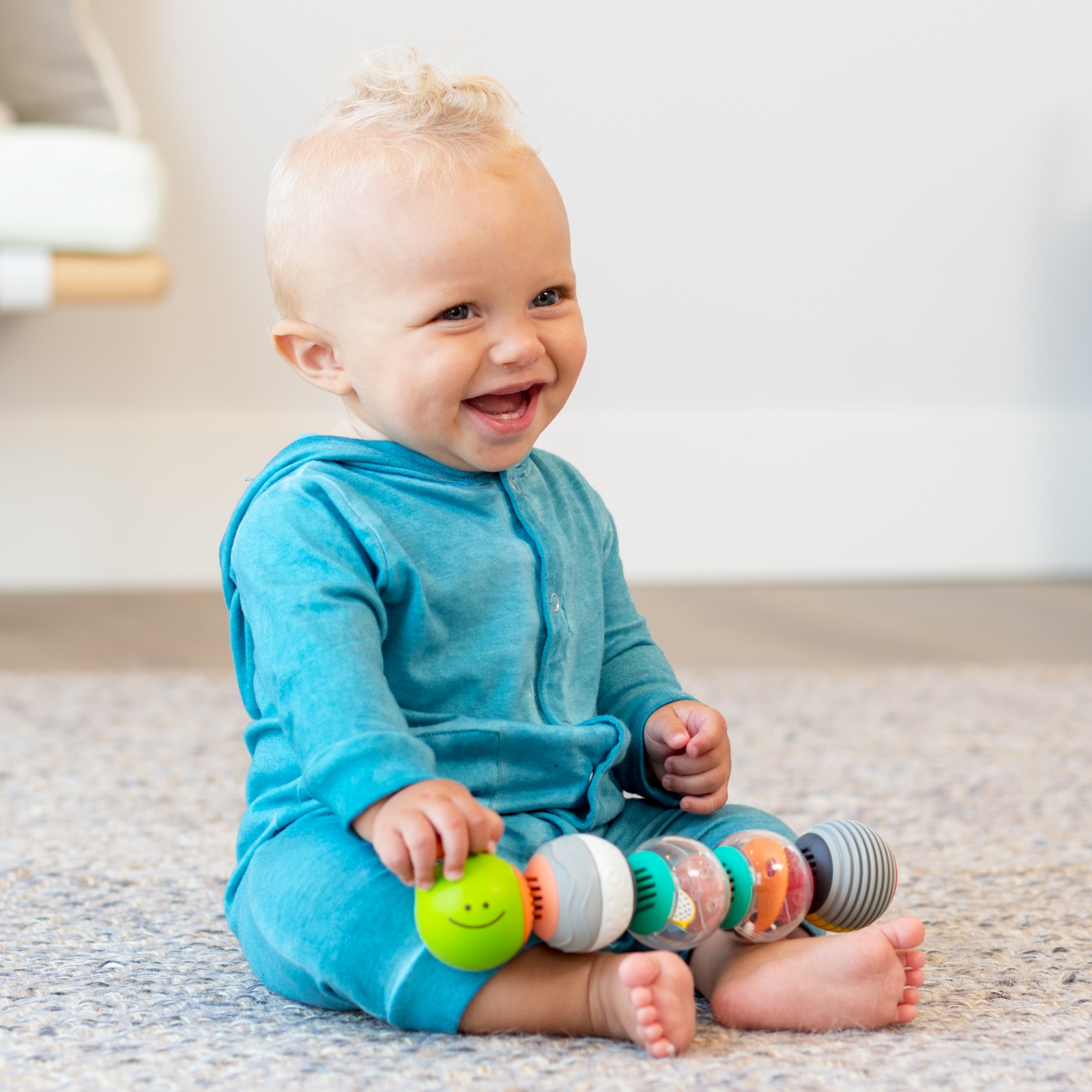 Sensory play ball set, Infantino, Caterpillar ᐉ — mbgtoys.com