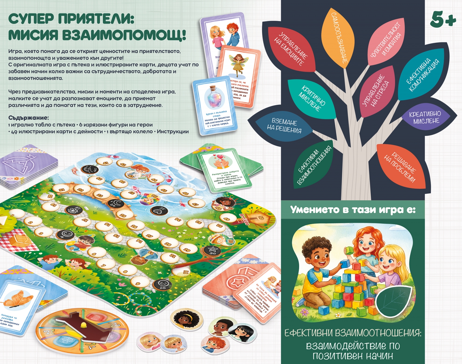 Настолна игра, Супер приятели, Мисия взаимопомощ, Lisciani, Life Skills