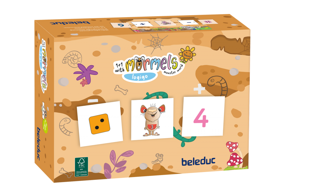 Дървена логическа игра, Beleduc, Mormels, Logigo, 54 части