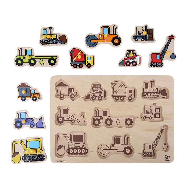 Дървен пъзел, Hape, Строителни машини
