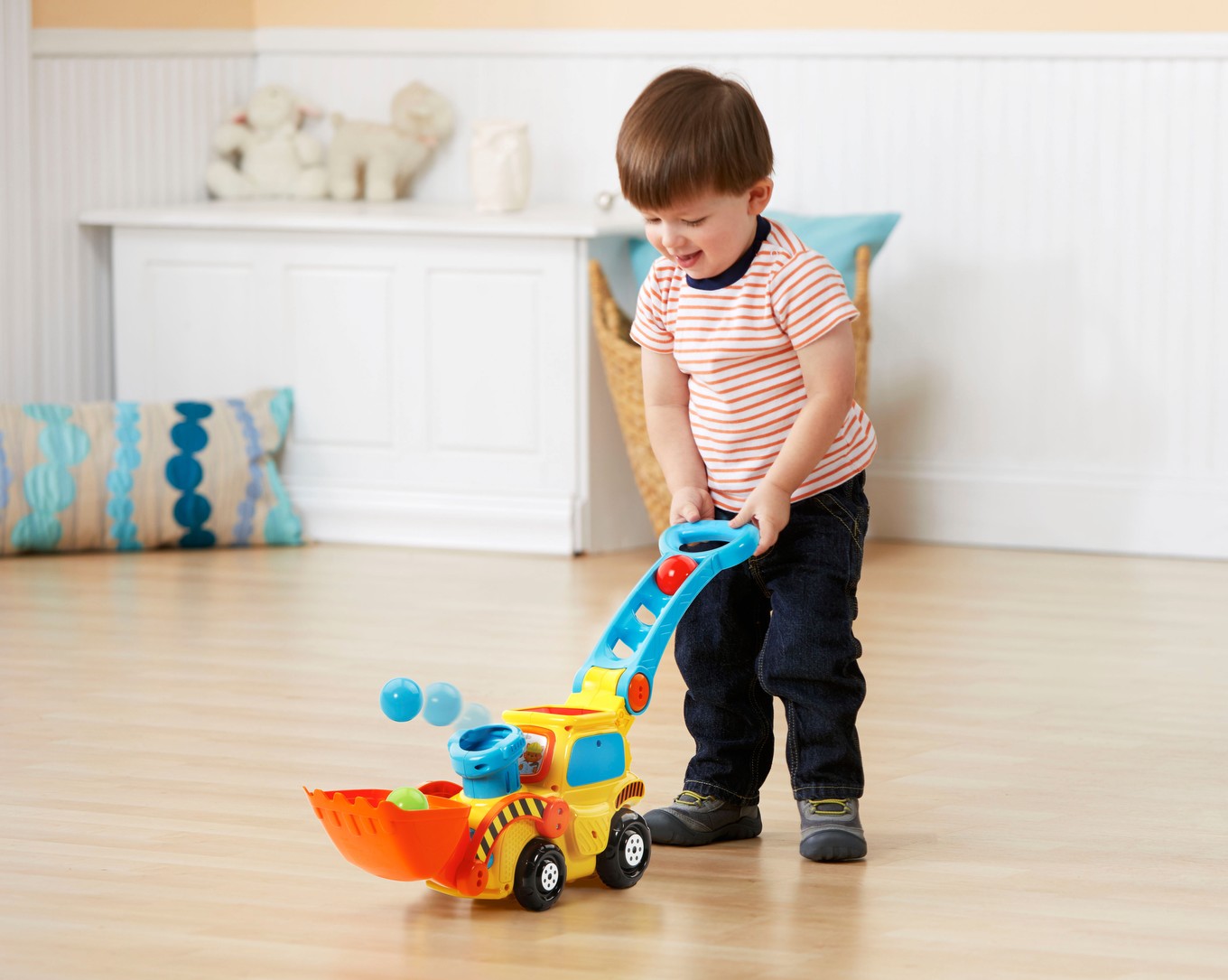 Interactive toy, Vtech, Excavator with shooting balls ᐉ — mbgtoys.com