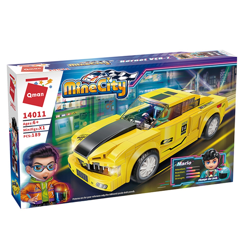 Конструктор, Qman, MineCity, Автомобил, Hornet VER-7, 189 части