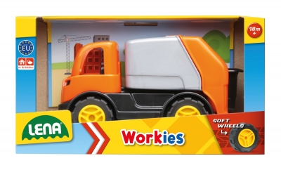 Play cart, Lena, Garbage truck, Workies, 14 cm