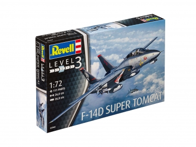 Сглобяем модел, Revell, Изтребител Grumman F-14D Super Tomcat, 111 части
