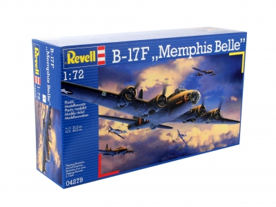 Assembly model, Revell, B-17F Memphis Belle fighter plane, 235 parts