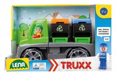 Toy cart, Lena, Recycling truck, Truxx 28 cm