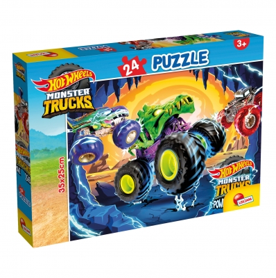 Puzzle, Lisciani, Hot Wheels, Puzzle 24 pieces