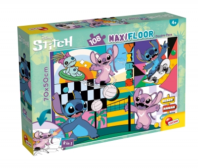 Puzzle, Lisciani, Lilo and Stitch, Double-sided puzzle 108 pieces