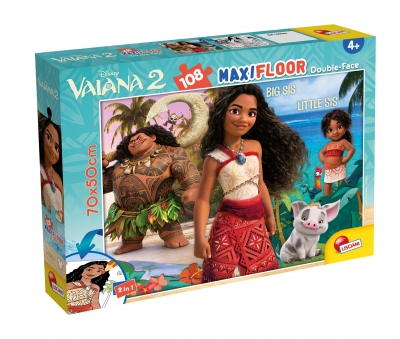 Puzzle, Lisciani, Moana 2, Puzzle cu doua fete 108 piese