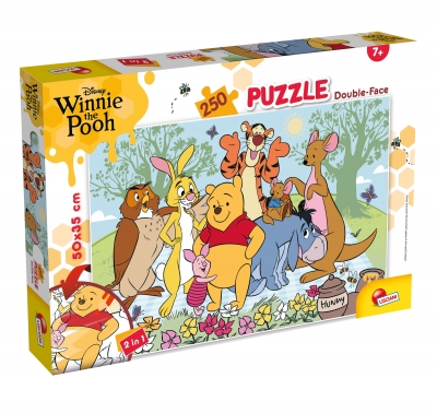 Puzzle, Lisciani, Winnie the Pooh, Double-sided puzzle, 250 pieces