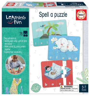 Educational puzzle, Educa, Form words, 76 pieces