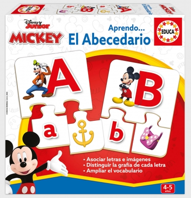 Educational puzzle, Educa, Mickey and Friends, Alphabet, 81 pieces